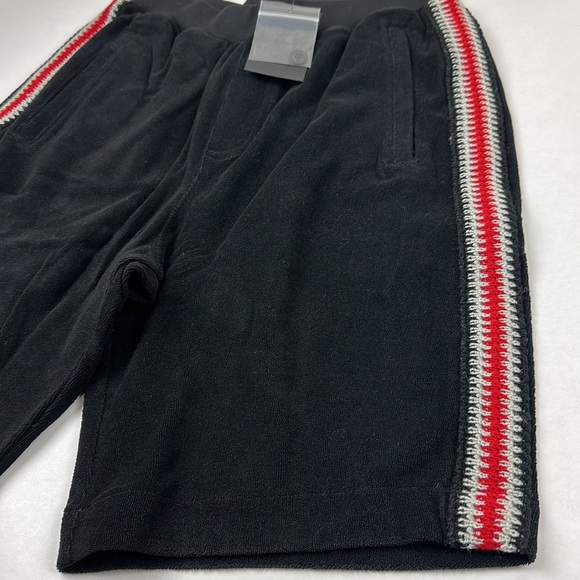 ATM Men's Black Red Side Stripped Stretch Waist Athletic Shorts Size Small - Picture 4 of 7